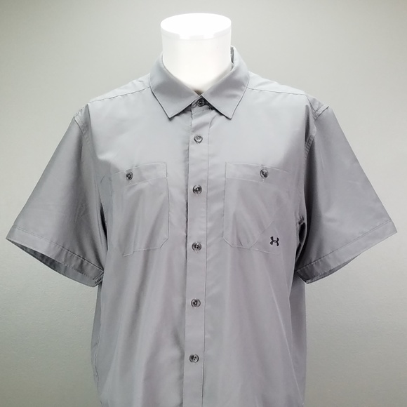 under armour heat gear button down shirt